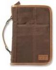 Bible Cover-Aviator Suede-LRG-Brn (Gifts)